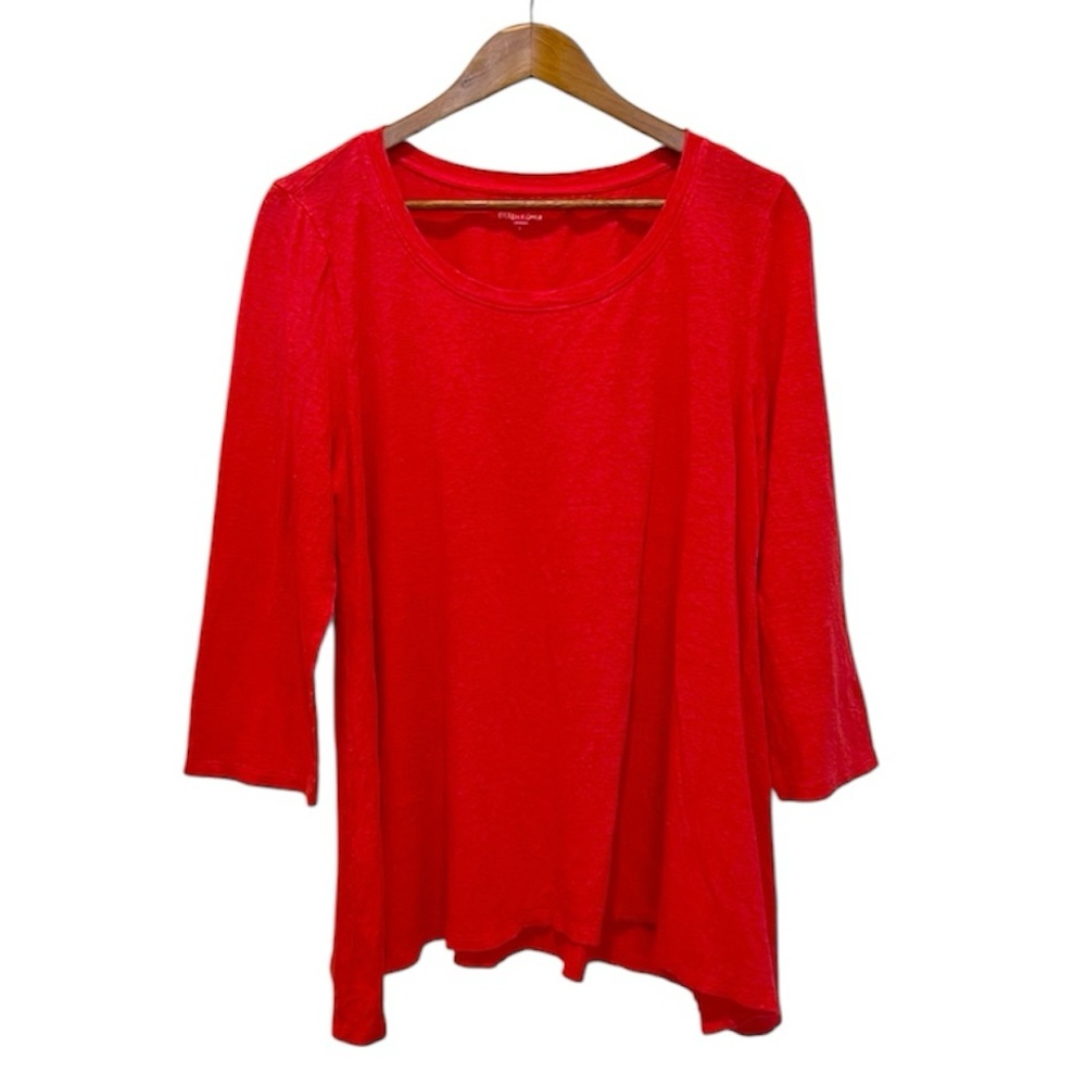 Eileen Fisher Tunic Top Size Large 100% Organic Linen